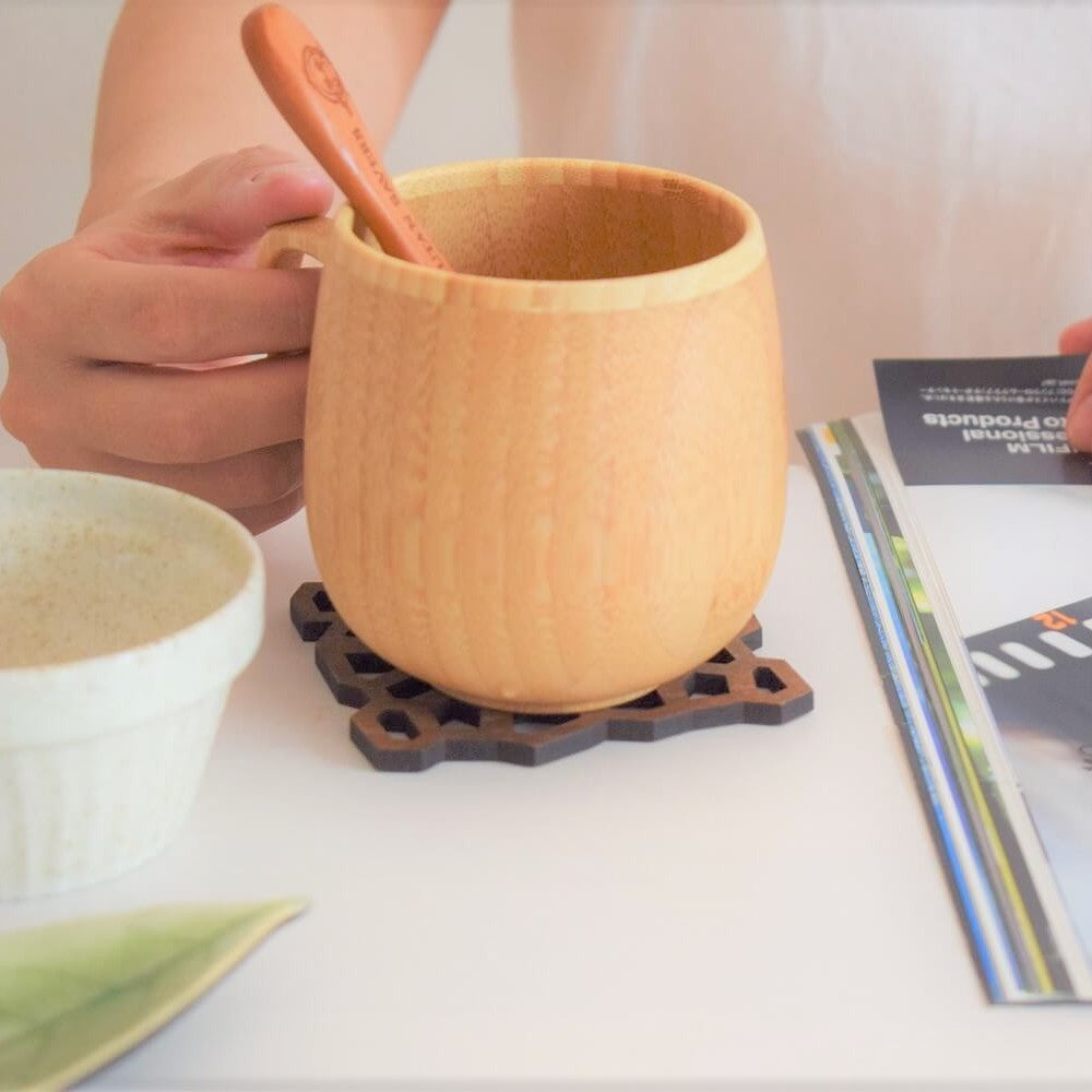 名入れ・ペア】竹からできたカフェオレマグ/ 2~3週間後にお届け可能